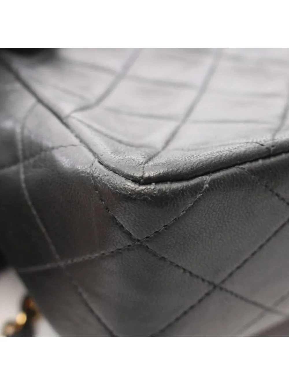 Chanel Shoulder Bag Mini Quilted 20 Black Lambskin Mini Chain